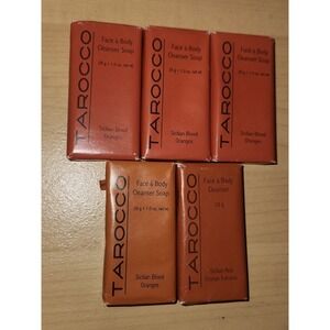 5~Tarocco Sicilian Blood Orange Travel/Guest Size Face & Body Soap Bar 1.0 Oz Ea